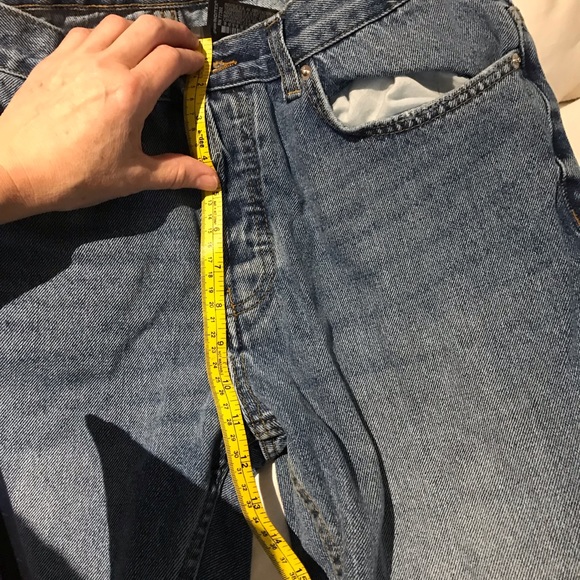 Zara slim straight vintage denim jeans. Cropped at the Ankle. - Picture 6 of 7